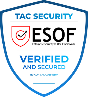TAC Security ESOF badge: verified and secured by a CASA assessor
